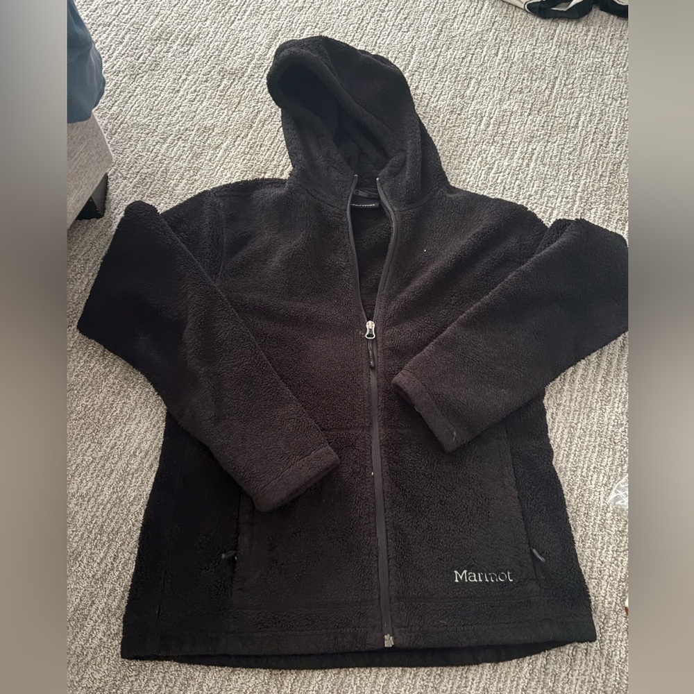 Marmot Cozy Black Hooded Jacket